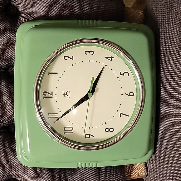 Infinity Other - Retro Jadeite Green wall clock